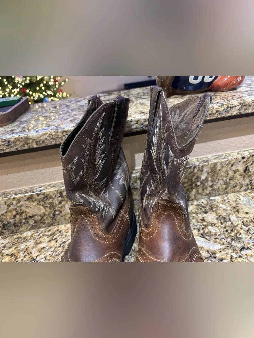 Ariat Men’s Sierra Wide Square Toe Aged Bark Boots 8.5 EE 10010148 Western Aztec